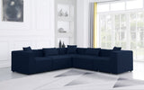 Cube Modular Sectional Sofa - Elegant Cream Linen Upholstery for Customizable Contemporary Comfort