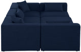 Cube Modular Sectional Sofa - Elegant Cream Linen Upholstery for Customizable Contemporary Comfort