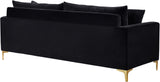 Naomi Velvet Sofa - Luxurious Comfort with Customizable Legs & Cozy Pillows for Stylish Living Rooms