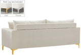 Naomi Velvet Sofa - Luxurious Comfort with Customizable Legs & Cozy Pillows for Stylish Living Rooms