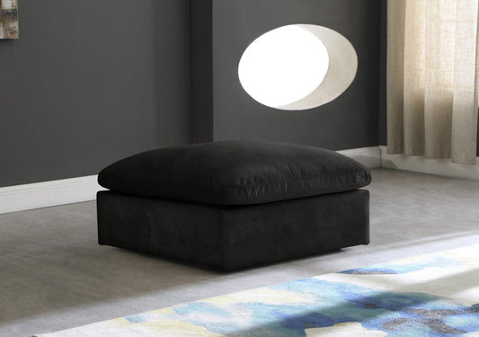 Cozy Modular Ottoman - Elegant Contemporary Design with Luxurious Fiber-Filled Comfort and Style