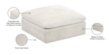 Cozy Modular Ottoman - Elegant Contemporary Design with Luxurious Fiber-Filled Comfort and Style