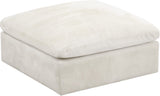 Cozy Modular Ottoman - Elegant Contemporary Design with Luxurious Fiber-Filled Comfort and Style