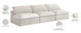 Cozy Modular Armless Sofa – Experience Cloud-Like Comfort with Soft Fiber-Filled Cushions Today!