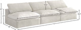 Cozy Modular Armless Sofa – Experience Cloud-Like Comfort with Soft Fiber-Filled Cushions Today!