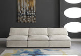 Cozy Modular Armless Sofa – Experience Cloud-Like Comfort with Soft Fiber-Filled Cushions Today!