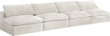 Cozy Modular Armless Sofa – Experience Cloud-Like Comfort with Soft Fiber-Filled Cushions Today!