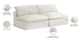 Cozy Modular Armless Sofa – Experience Cloud-Like Comfort with Soft Fiber-Filled Cushions Today!