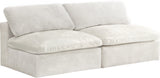 Cozy Modular Armless Sofa – Experience Cloud-Like Comfort with Soft Fiber-Filled Cushions Today!