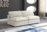 Cozy Modular Armless Sofa – Experience Cloud-Like Comfort with Soft Fiber-Filled Cushions Today!