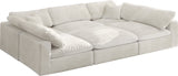 Cozy Velvet Modular Sectional Sofa - Cloud-Like Comfort with Elegant Design for Any Living Space