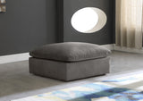 Cozy Modular Ottoman - Elegant Contemporary Design with Luxurious Fiber-Filled Comfort and Style