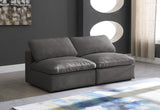Cozy Modular Armless Sofa – Experience Cloud-Like Comfort with Soft Fiber-Filled Cushions Today!