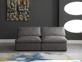 Cozy Modular Armless Sofa – Experience Cloud-Like Comfort with Soft Fiber-Filled Cushions Today!
