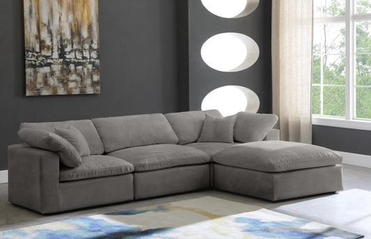 Cozy Velvet Modular Sectional - Experience Cloud-Like Comfort with Elegant Design for Any Room