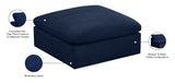 Cozy Modular Ottoman - Elegant Contemporary Design with Luxurious Fiber-Filled Comfort and Style