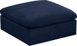 Cozy Modular Ottoman - Elegant Contemporary Design with Luxurious Fiber-Filled Comfort and Style