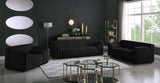 Naya Velvet Chair - Modern Deep Channel Tufted Design with Gold Metal Legs for Chic Living Spaces