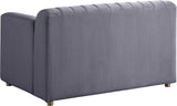 Naya Velvet Chair - Modern Deep Channel Tufted Design with Gold Metal Legs for Chic Living Spaces