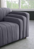 Naya Velvet Chair - Modern Deep Channel Tufted Design with Gold Metal Legs for Chic Living Spaces
