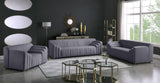 Naya Velvet Chair - Modern Deep Channel Tufted Design with Gold Metal Legs for Chic Living Spaces