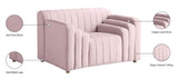 Naya Velvet Chair - Modern Deep Channel Tufted Design with Gold Metal Legs for Chic Living Spaces