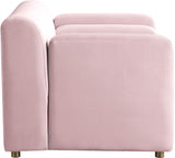 Naya Velvet Chair - Modern Deep Channel Tufted Design with Gold Metal Legs for Chic Living Spaces