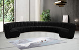 Infinity Modular 9-Piece Sectional Sofa – Luxurious Velvet Upholstery, Deep Channel Tufting, Modern Design