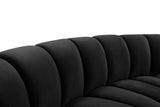 Infinity Modular 9-Piece Sectional Sofa – Luxurious Velvet Upholstery, Deep Channel Tufting, Modern Design