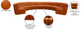Infinity Modular 9-Piece Sectional Sofa – Luxurious Velvet Upholstery, Deep Channel Tufting, Modern Design