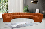 Infinity Modular 9-Piece Sectional Sofa – Luxurious Velvet Upholstery, Deep Channel Tufting, Modern Design