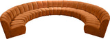 Infinity Modular 9-Piece Sectional Sofa – Luxurious Velvet Upholstery, Deep Channel Tufting, Modern Design