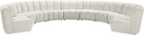 Infinity Modular 9-Piece Sectional Sofa – Luxurious Velvet Upholstery, Deep Channel Tufting, Modern Design