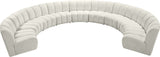 Infinity Modular 9-Piece Sectional Sofa – Luxurious Velvet Upholstery, Deep Channel Tufting, Modern Design