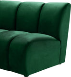 Infinity Modular 9-Piece Sectional Sofa – Luxurious Velvet Upholstery, Deep Channel Tufting, Modern Design