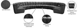 Infinity Modular 9-Piece Sectional Sofa – Luxurious Velvet Upholstery, Deep Channel Tufting, Modern Design