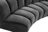 Infinity Modular 9-Piece Sectional Sofa – Luxurious Velvet Upholstery, Deep Channel Tufting, Modern Design