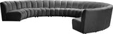 Infinity Modular 9-Piece Sectional Sofa – Luxurious Velvet Upholstery, Deep Channel Tufting, Modern Design