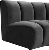 Infinity Modular 9-Piece Sectional Sofa – Luxurious Velvet Upholstery, Deep Channel Tufting, Modern Design