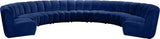 Infinity Modular 9-Piece Sectional Sofa – Luxurious Velvet Upholstery, Deep Channel Tufting, Modern Design