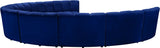 Infinity Modular 9-Piece Sectional Sofa – Luxurious Velvet Upholstery, Deep Channel Tufting, Modern Design