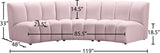 Infinity Modular Sectional Sofa - Soft Velvet Upholstery, Deep Tufting, Contemporary Design, Versatile Style
