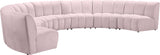 Infinity Modular 7-Piece Sectional Sofa - Soft Velvet, Contemporary Design for Versatile Living Spaces