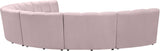 Infinity Modular 7-Piece Sectional Sofa - Soft Velvet, Contemporary Design for Versatile Living Spaces