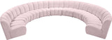 Infinity Modular 9-Piece Sectional Sofa – Luxurious Velvet Upholstery, Deep Channel Tufting, Modern Design
