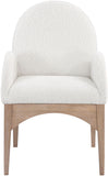 Waldorf - Boucle Dining Arm Chair With Natural Legs