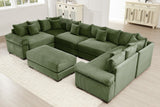 DESEO 137" Sectional Sofa with Ottoman