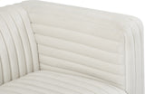 Ravish Velvet Loveseat - Modern Elegance with Deep Channel Tufting & Stylish Gold or Chrome Legs