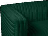 Ravish Velvet Loveseat - Modern Elegance with Deep Channel Tufting & Stylish Gold or Chrome Legs