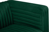 Ravish Velvet Loveseat - Modern Elegance with Deep Channel Tufting & Stylish Gold or Chrome Legs